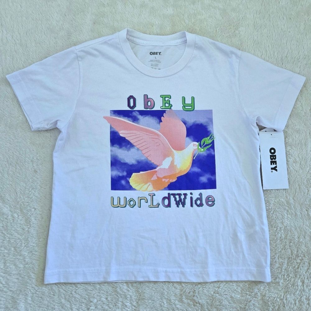 Obey Worldwide🌐 Peace✌️ Dove🕊 Graphic Tee👕 - NWT